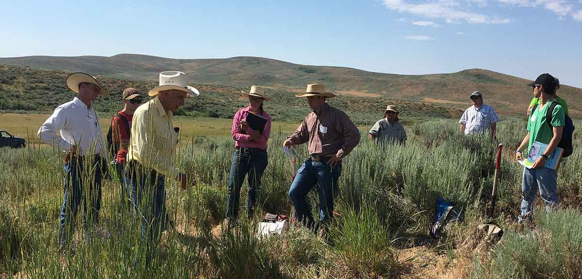 Ranchers and resource professionals take part in a rangeland photo monitoring workshop conducted by UI Extension.