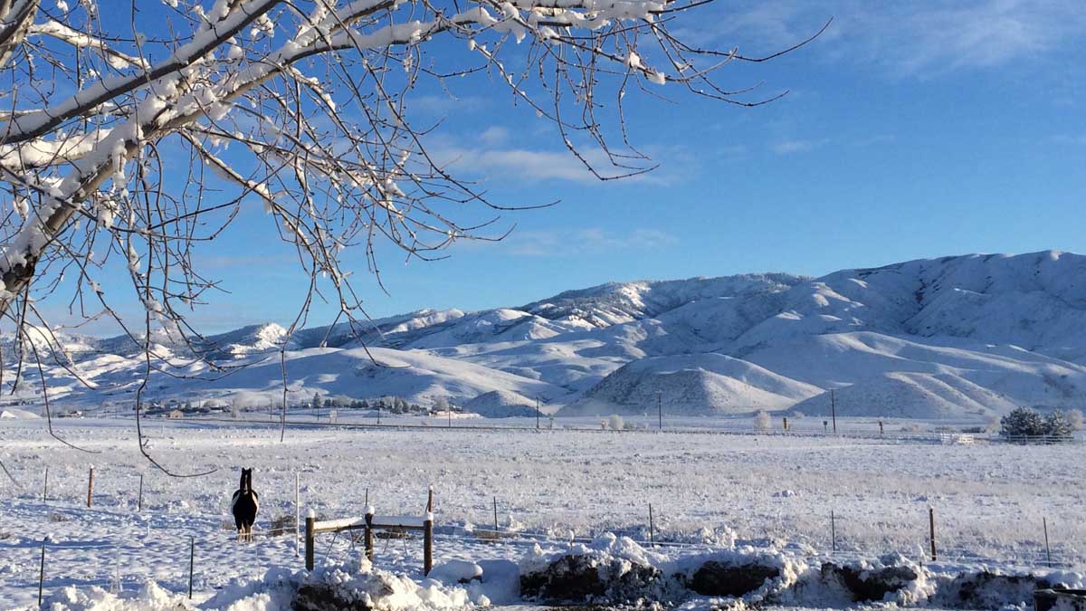 Gem County's winter landscape