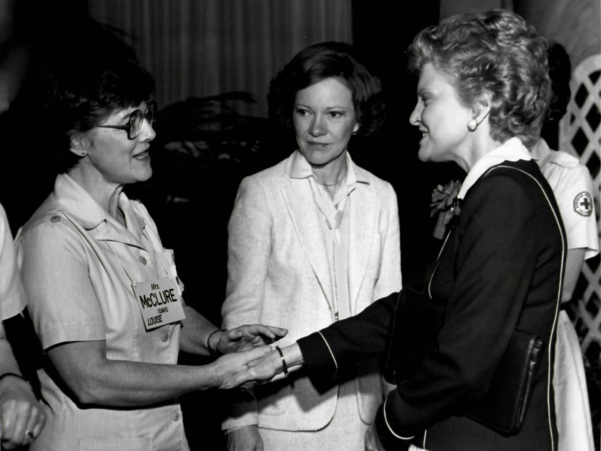 Louise McClure with First Ladies Rosalyn Carter and Betty Ford 