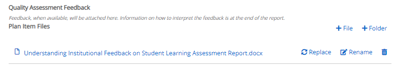 Figure 1: Quality Assessment Feedback 