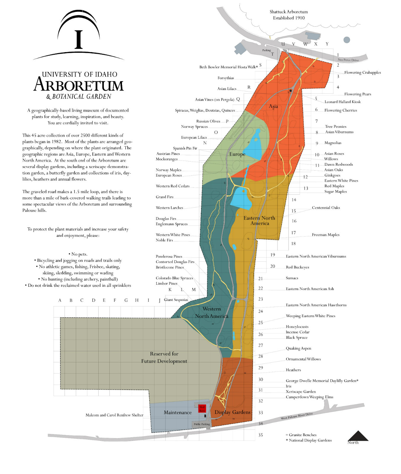 Arboretum Map