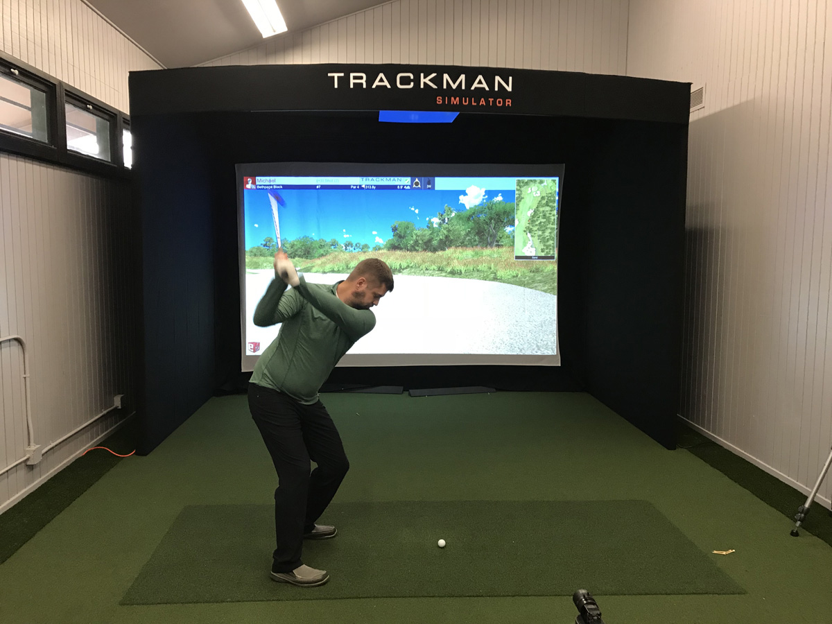 Indoor trackman simulator