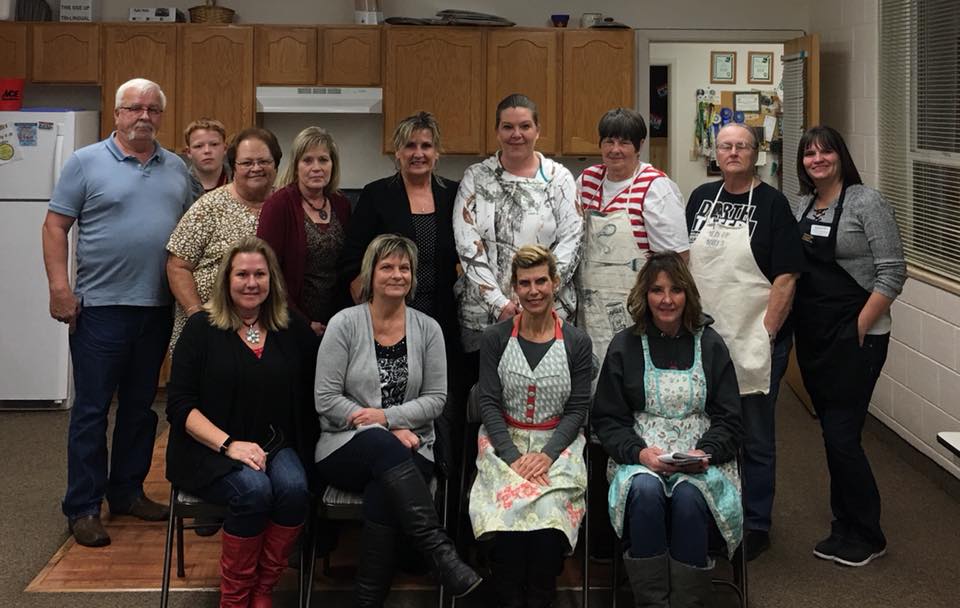 Cooking class participants at UI Extension, Minidoka County office