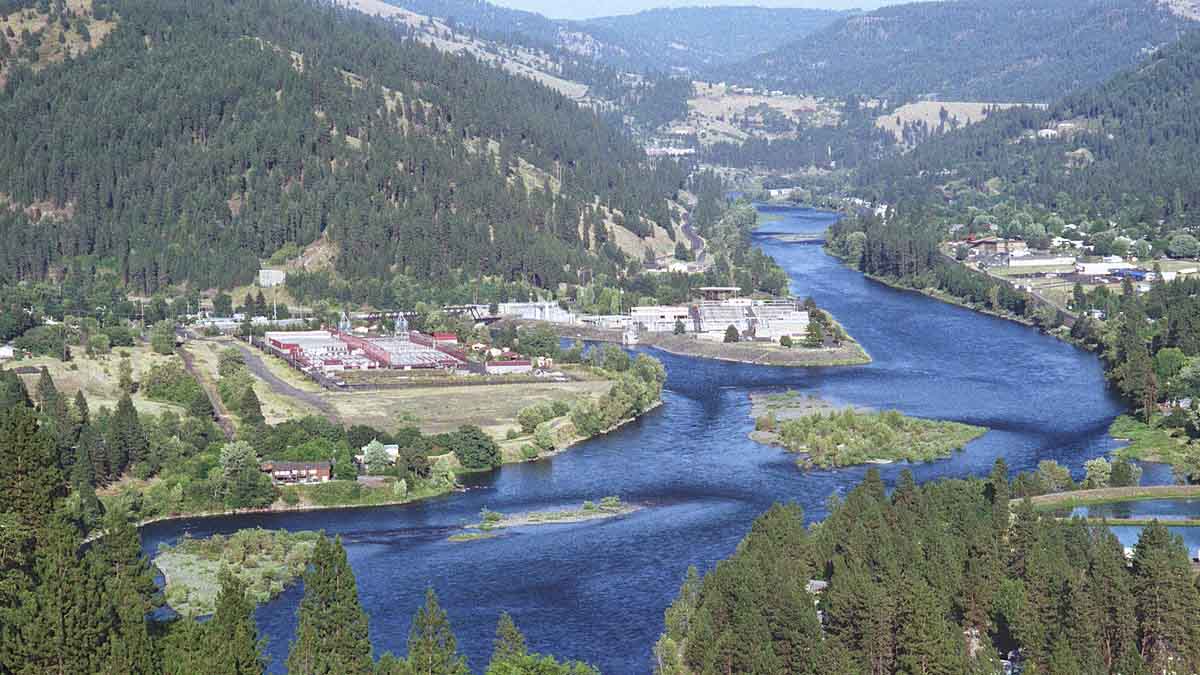 Picturesque photo of the Clearwater river in Idaho.