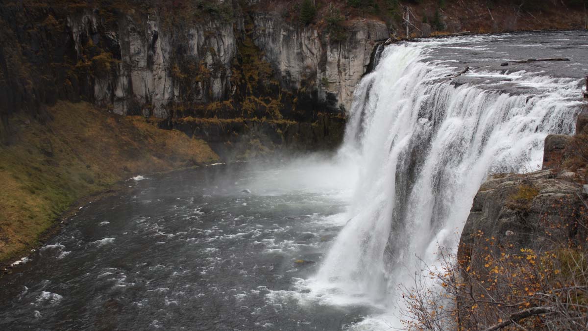A waterfall in Fremont County