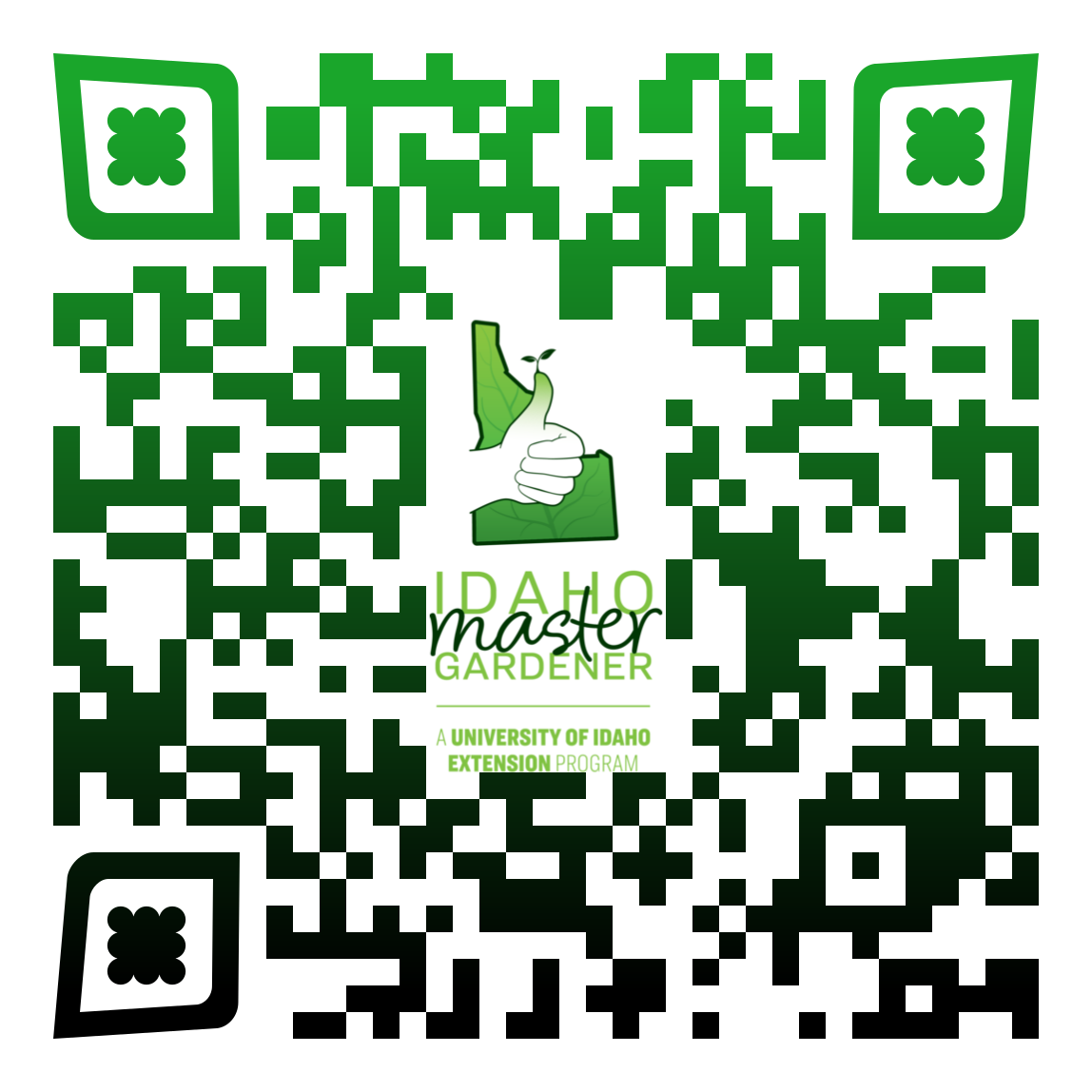 Horticulture class QR code graphic
