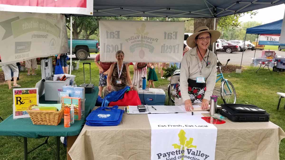 We work with the Payette Valley Food Connection, a volunteer community group that runs the Payette Farmer’s Market, to increase food access and support our regional producers.