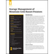 Storage Management of Mountain Gem Russet Potatoes