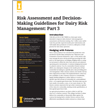 Risk Assessment and Decision-Making Guidelines for Dairy Risk Management: Part 3