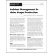 Nutrient Management in Idaho Grape Production