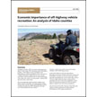 Economic Importance of Off-Highway Vehicle Recreation: An Analysis of Idaho Counties
