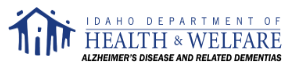 Idaho Department of Health & Welfare - Alzheimer's Disease and Related Dementias logo