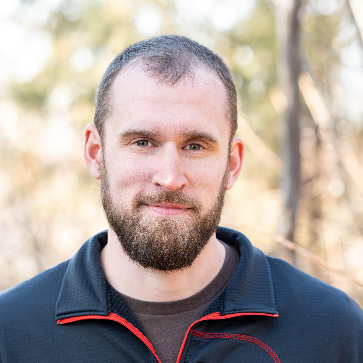 Bearded man portrait.