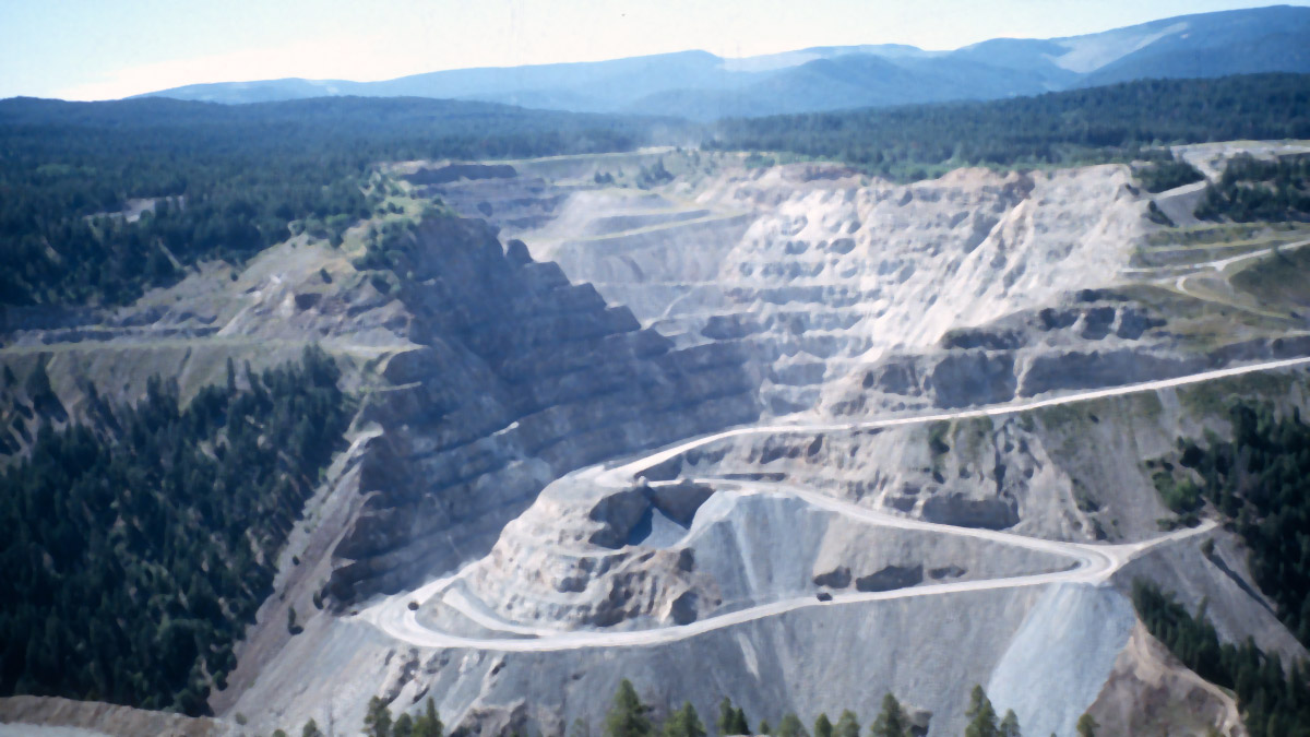 Copper mine at Copper Mountain, British Columbia