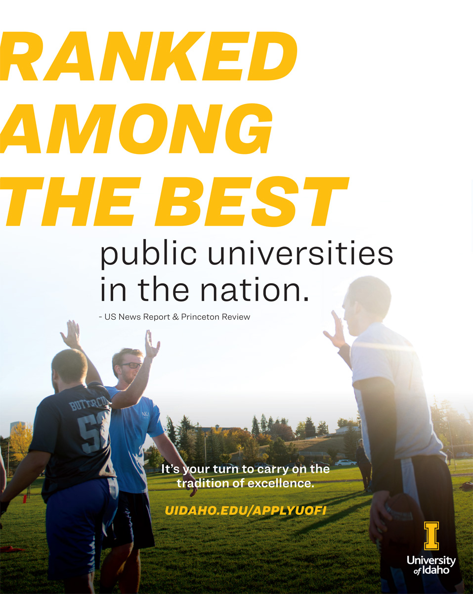 Ranked among the best public universities in the nation. University of Idaho.