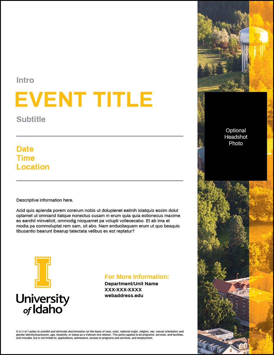 Flyer Template Overlay Event