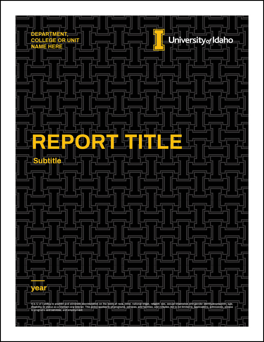 Flyer Template Pattern Report Cover