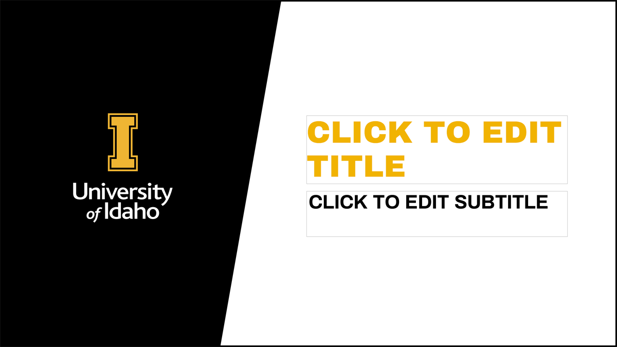 university of idaho presentation template