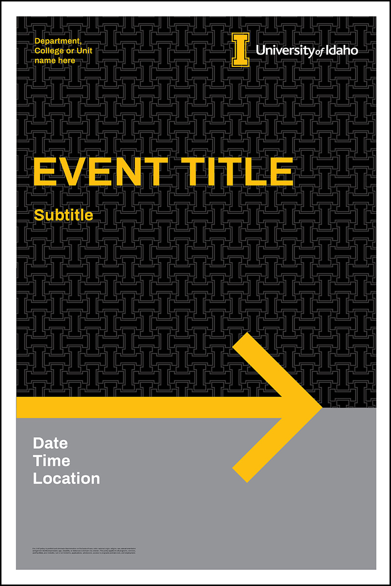 Signage Template Pattern Event