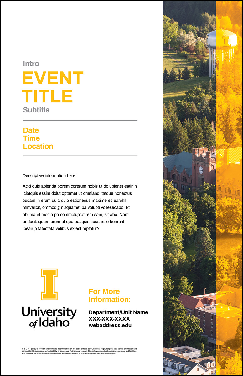 Poster Template Overlay Event