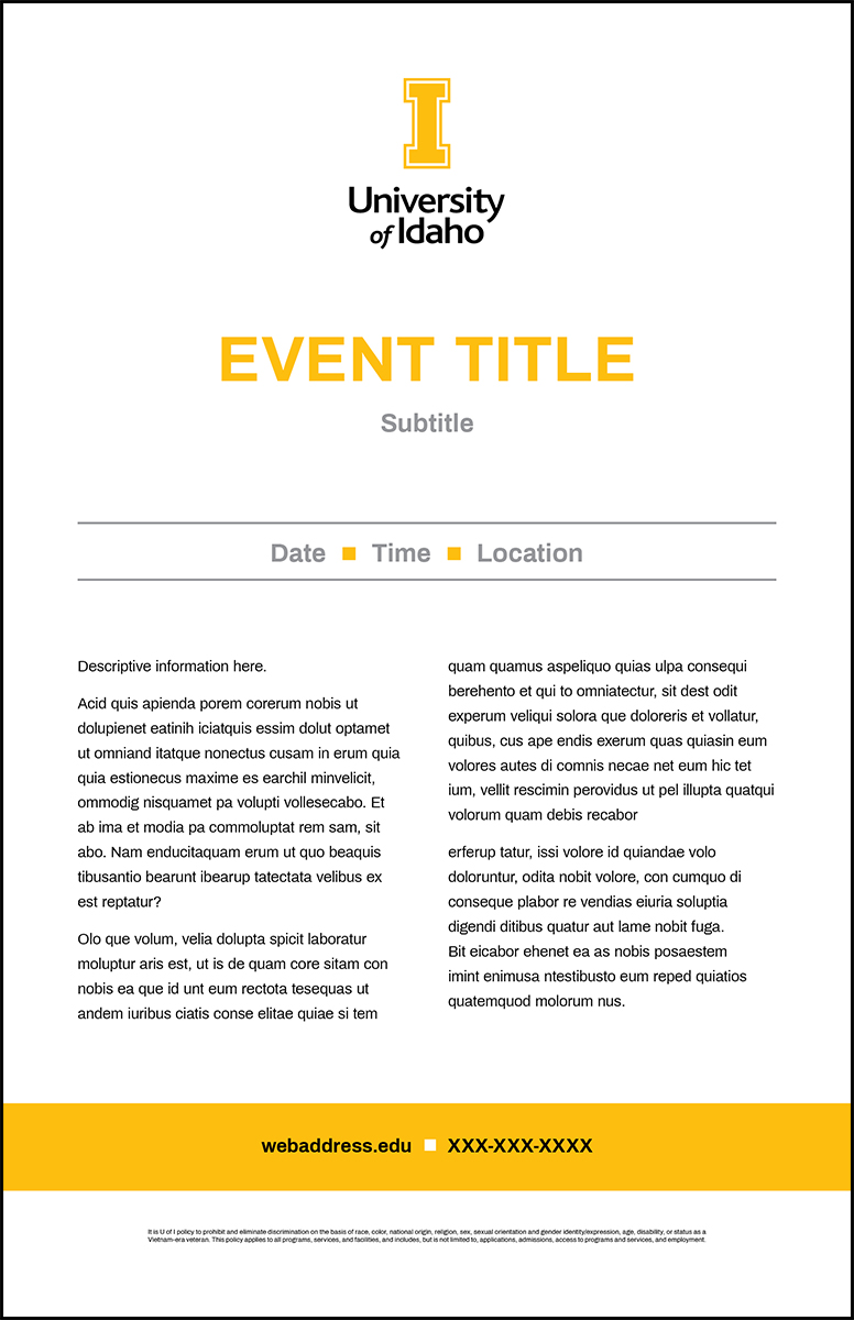 Poster Template Simple Event