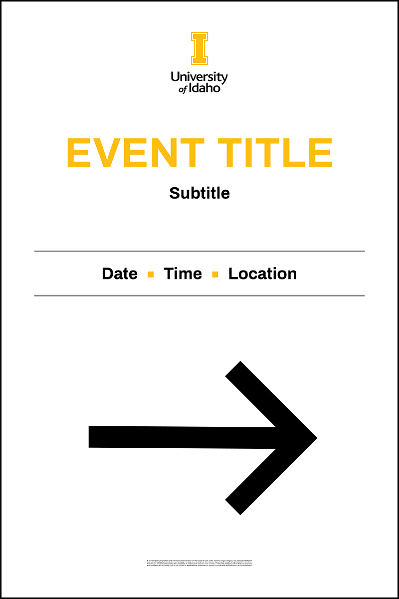 Signage Template Simple Event