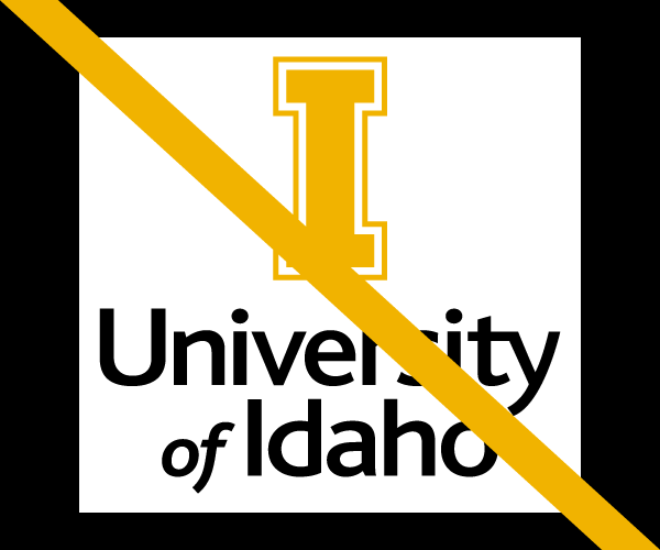 Do not encroach the University of Idaho logo
