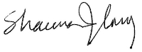 Shauna Corry's signature
