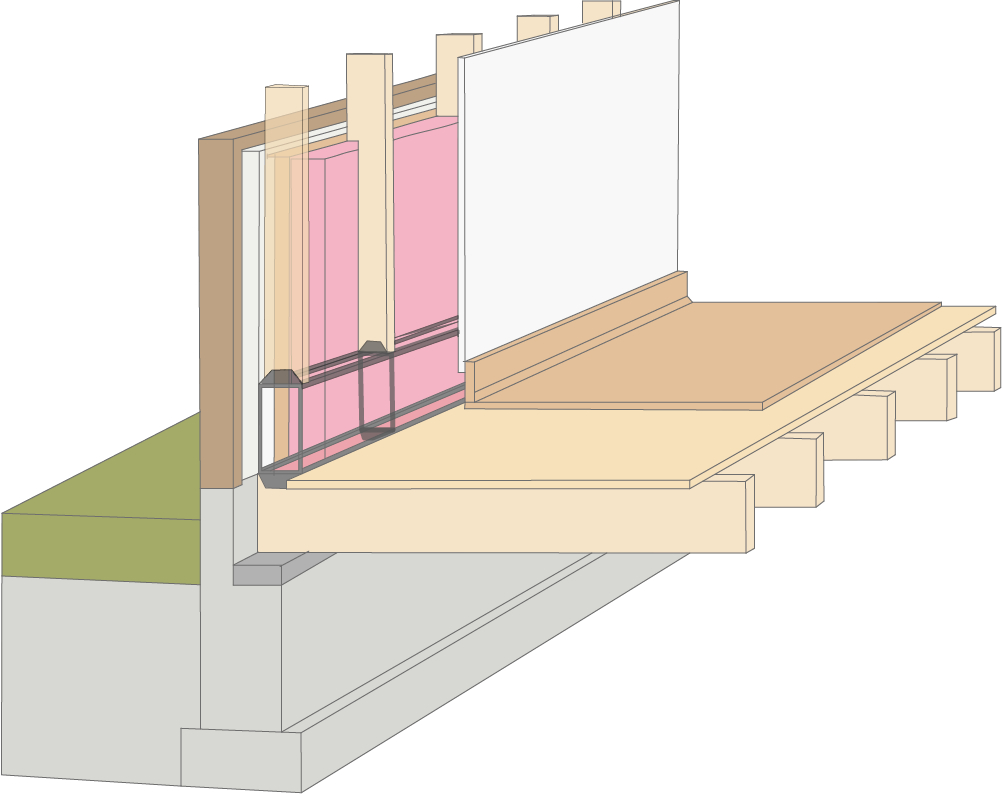 A colorized sketch depicts the Home Access Utility System between a wall section.