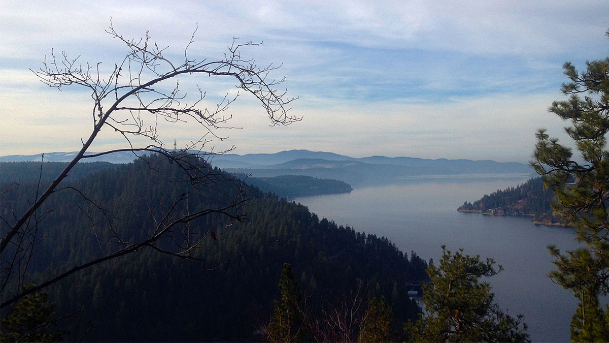 Lake view from mountain top