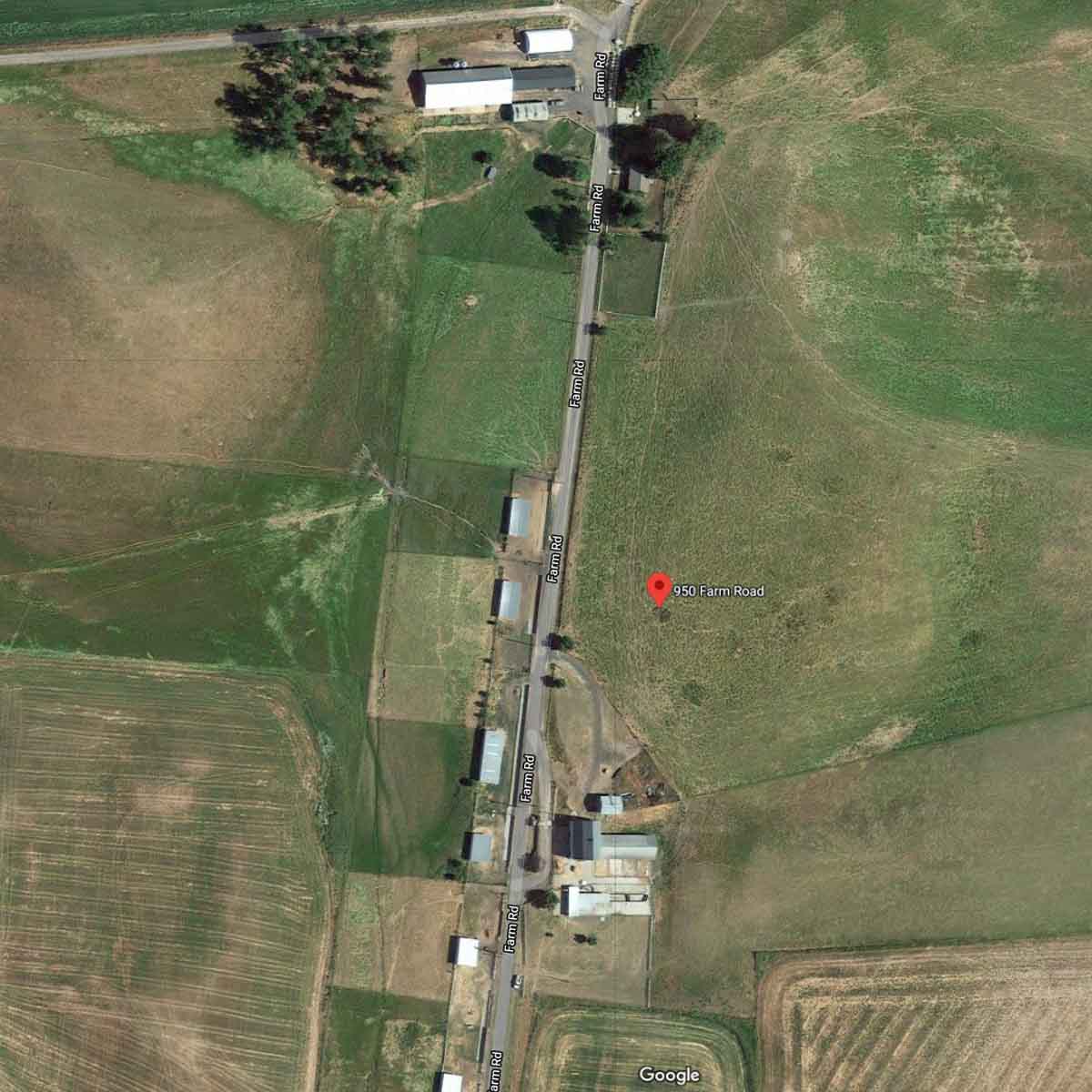 Satellite image of the University of Idaho Sheep Center