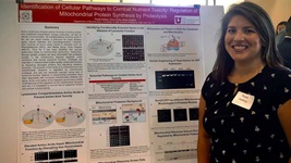 Paula Aubrey, a student majoring in food and nutrition, participated in a Native American Summer Research Internship at the University of Utah School of Medicine Department of Pediatrics