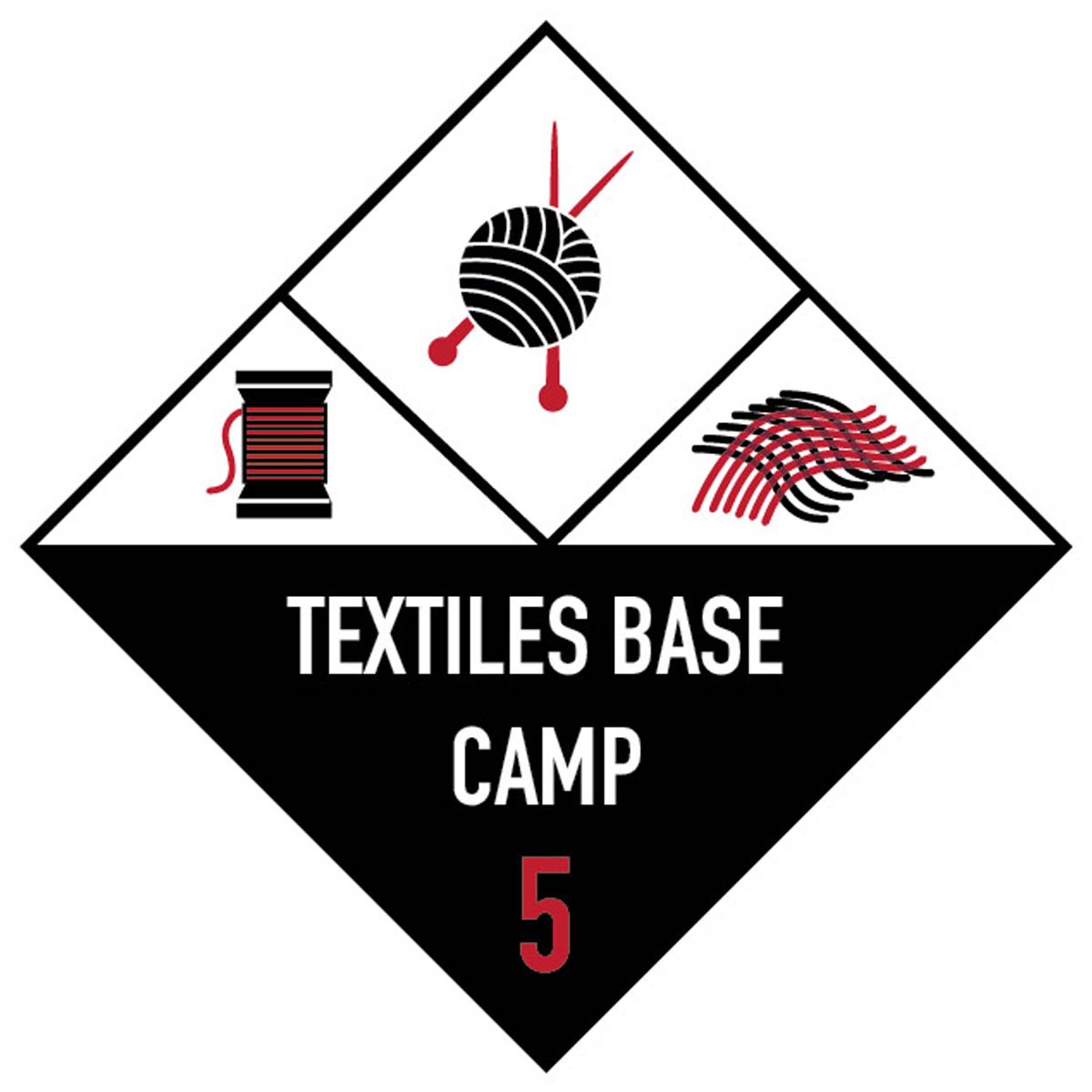 Textiles base camp graphic