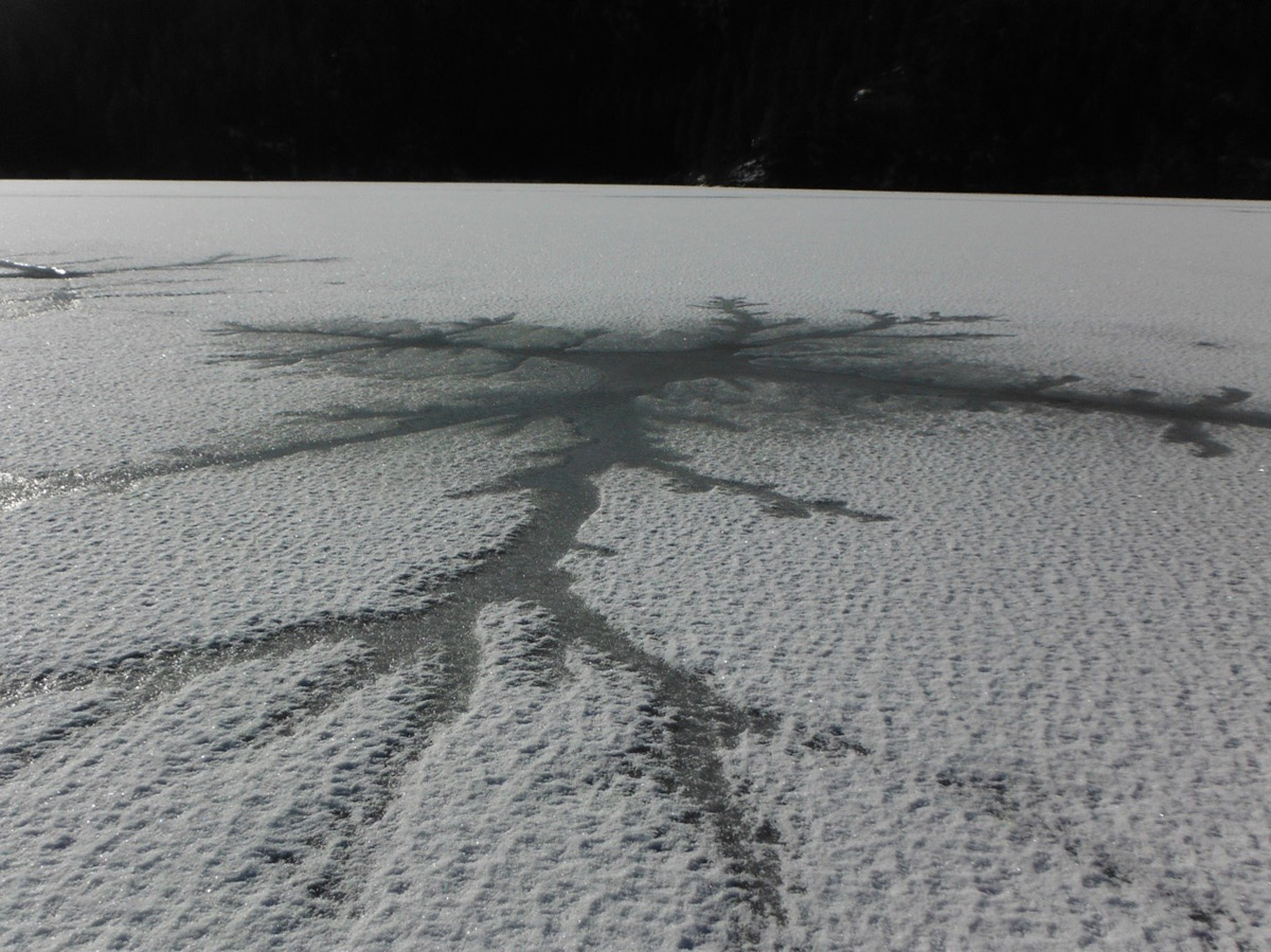 A frozen Lake Fernan