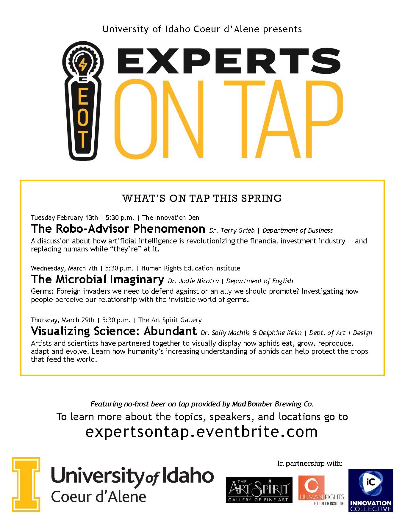 Experts on Tap Spring Series