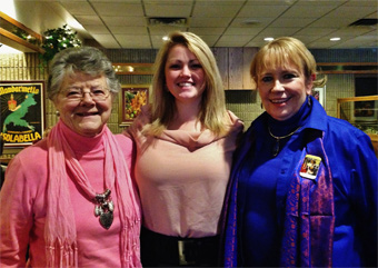 Louise McClure, Katie Russell and Amy Hammer