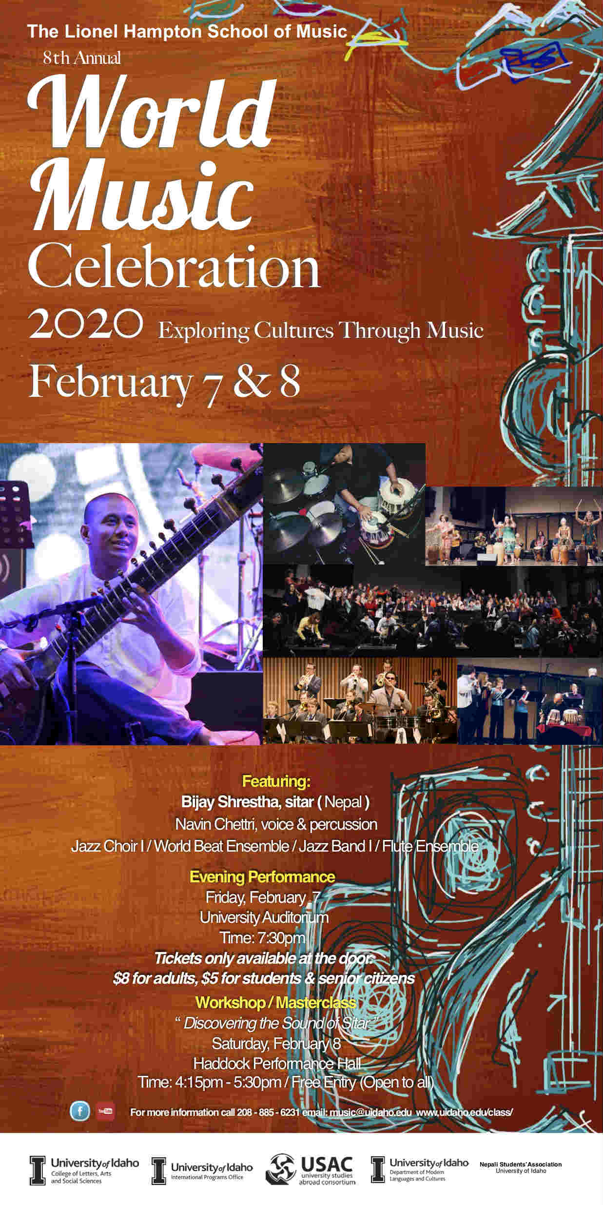 World Music Celebration Flyer 2020