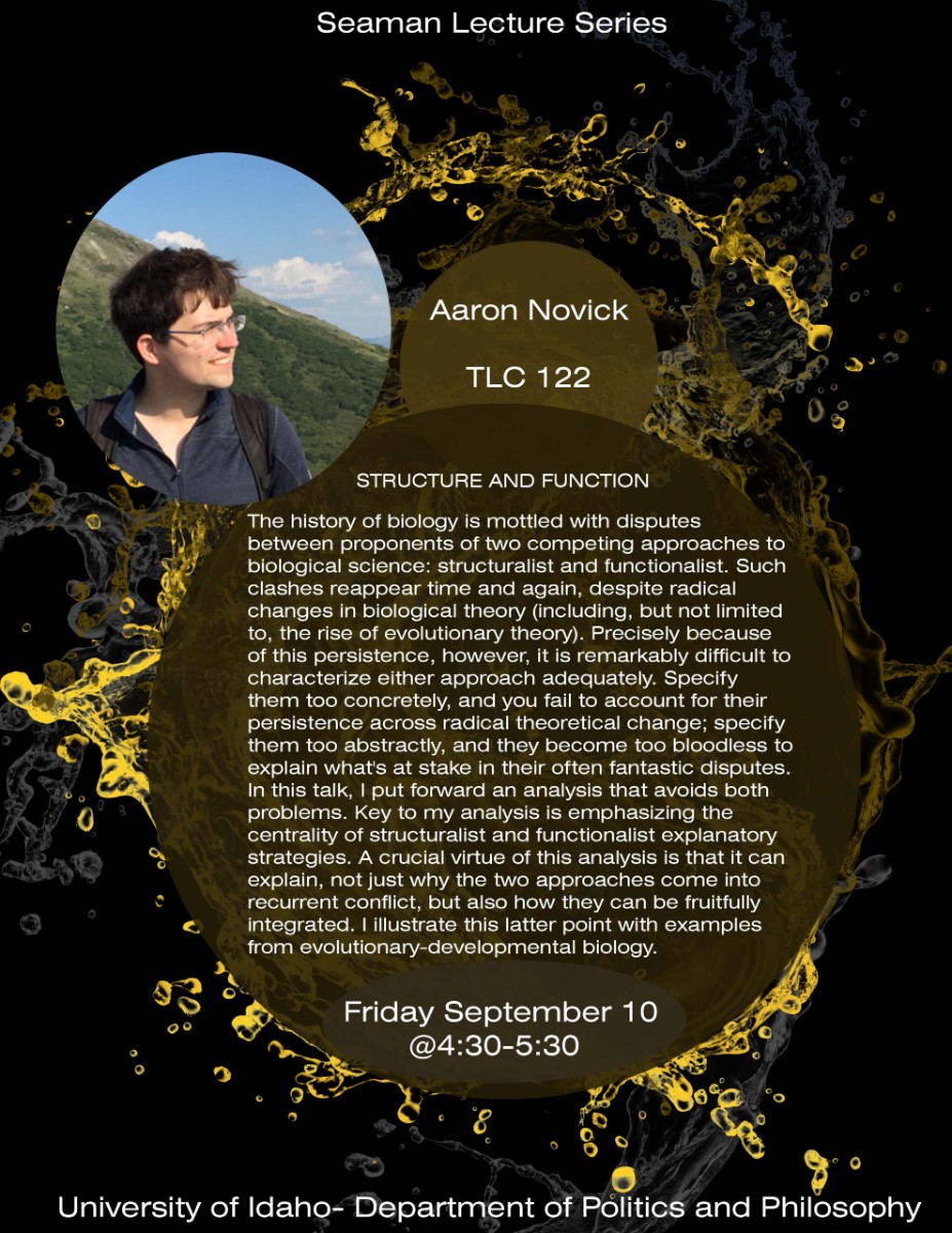 Aaron Novick Lecture Flyer