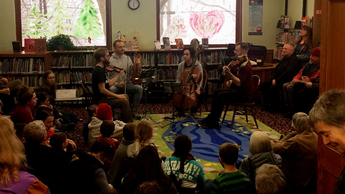 Moscow Public Library Mini Concert featuring the JACK Quartet