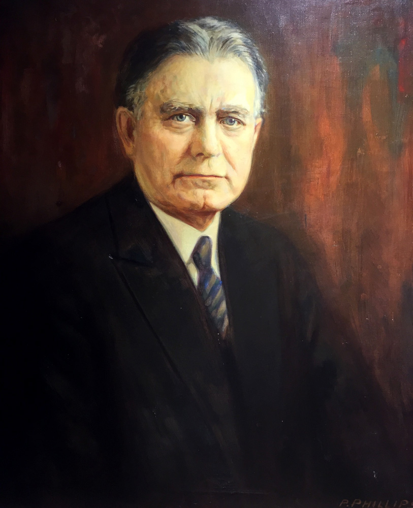 A portrait of Senator William E. Borah