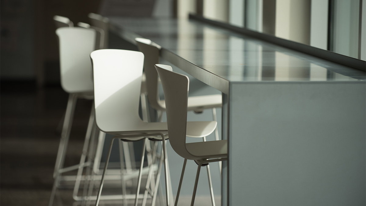 Empty modern chairs