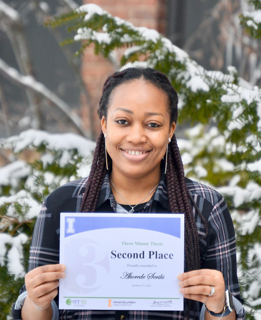 Akorede Seriki Second Place winner