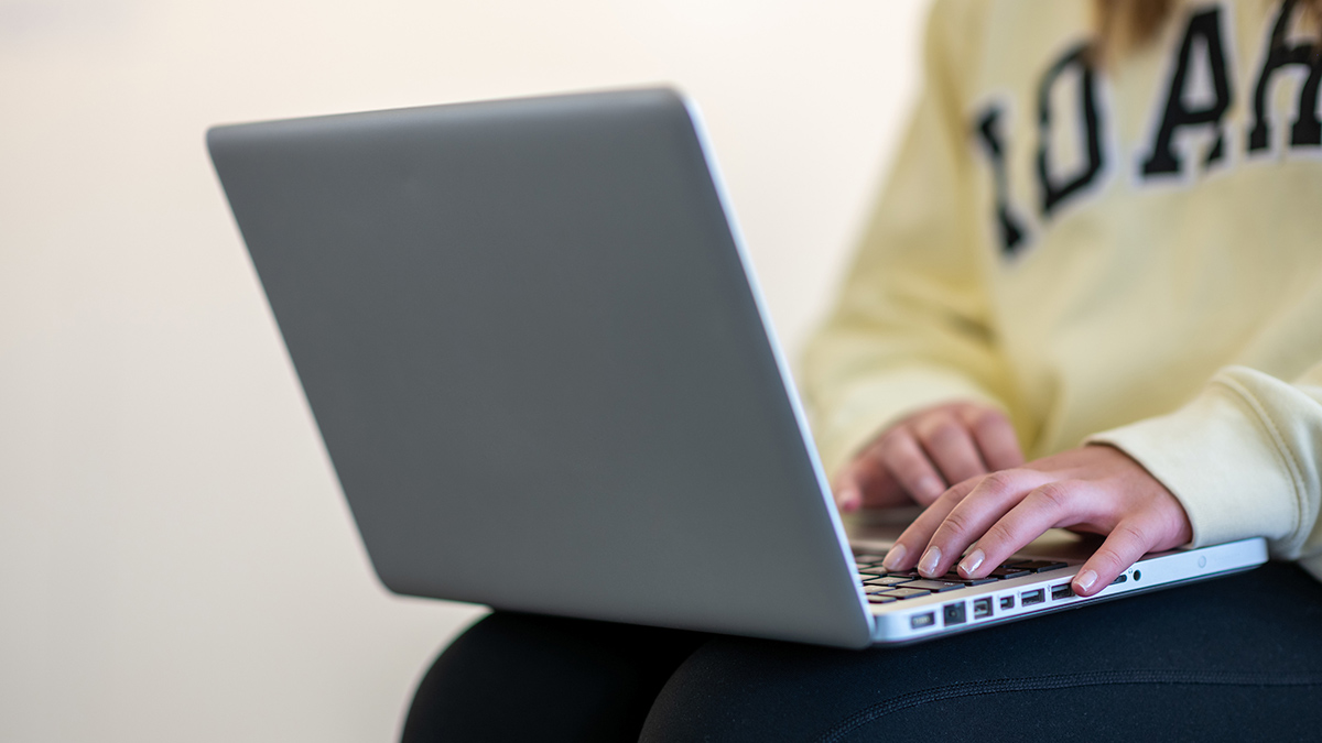 person with laptop