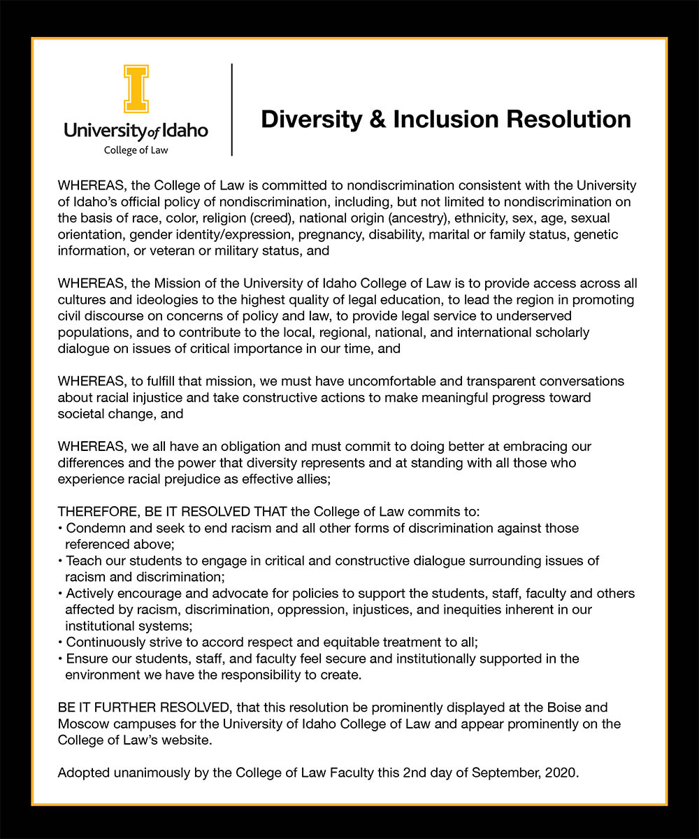 Diversity and Inclusion Resolution