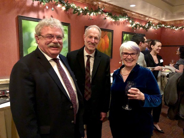 Chief Justice Roger Burdick, Ada County Senior Deputy Prosecutor Jim Dickinson, and Professor Elizabeth Brandt