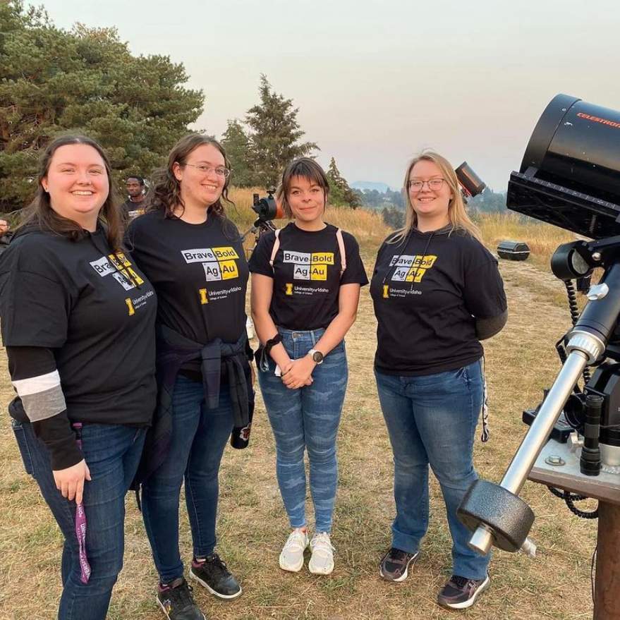 Anna Sage Ross-Browning at the U of I observatory