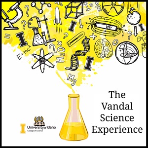 Logo for "The Vandal Science Experience" podcast