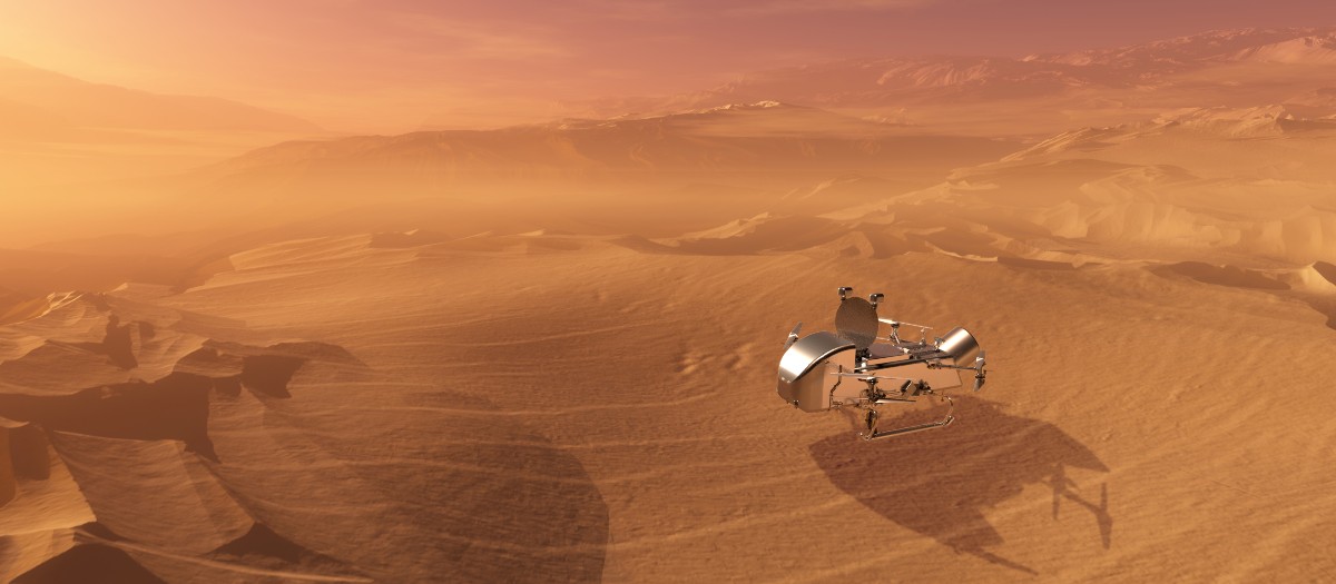 The Dragonfly, a NASA-funded mission to land a quadcopter on Titan in 2034