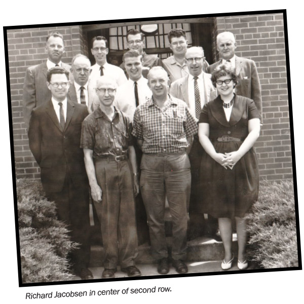 Richard Jacobsen in center of second row.