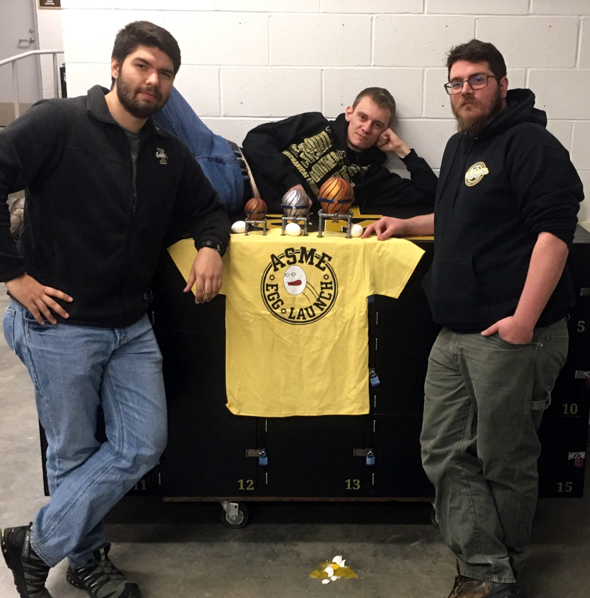 ASME officers Mike Odell, Chris Douglas and Nick Brubaker (left to right).